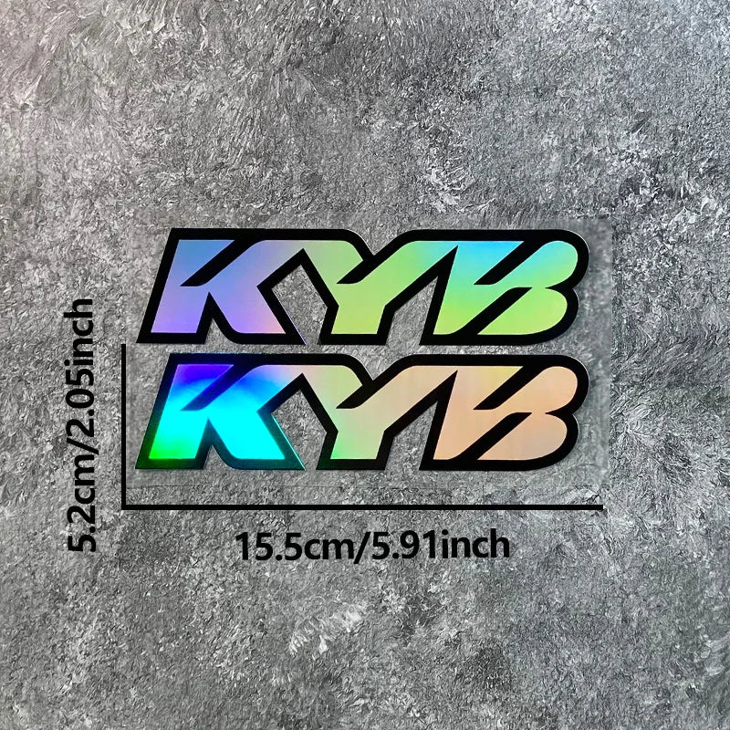 2PCS KYB Stickers