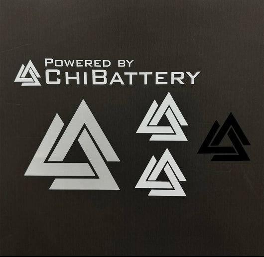 Chi battery stickers