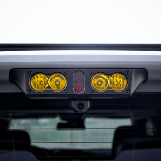 Billet Aluminum Third Brake Light Housing for 2 Baja Designs S2, 2010 - 2024 Toyota 4runner