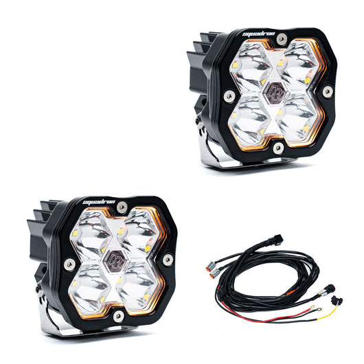 Baja Designs Squadron 2.0 Pro Black LED Auxiliary Light Pod Pair - Universal