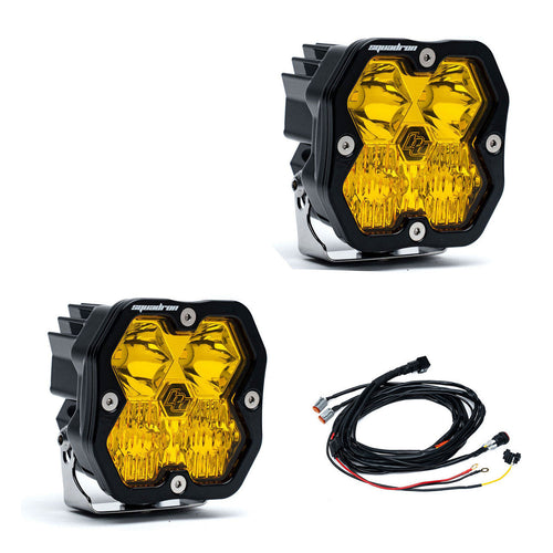 Baja Designs Squadron 2.0 Pro Black LED Auxiliary Light Pod Pair - Universal