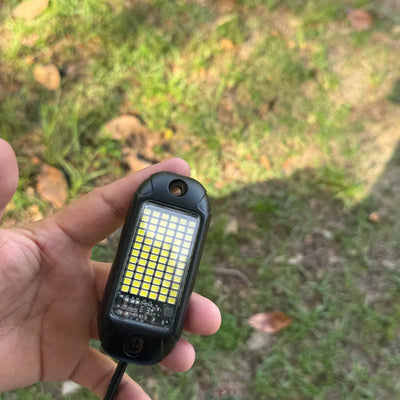 Battery Powered 72-LED High-Output Rock Light with a switch