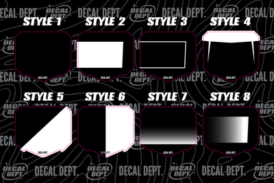 Custom Drift 8 Fang Plate Decal