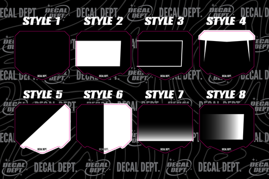 Custom Drift 8 Fang Plate Decal