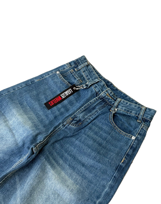 FORGED Washed Blue Baggy Jeans