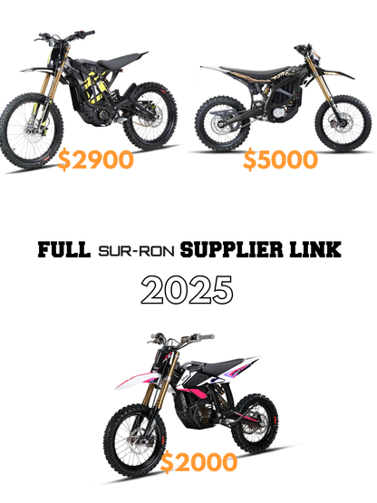 Full Surron Supplier (Light Bee/Ultra Bee/Hyper Bee)