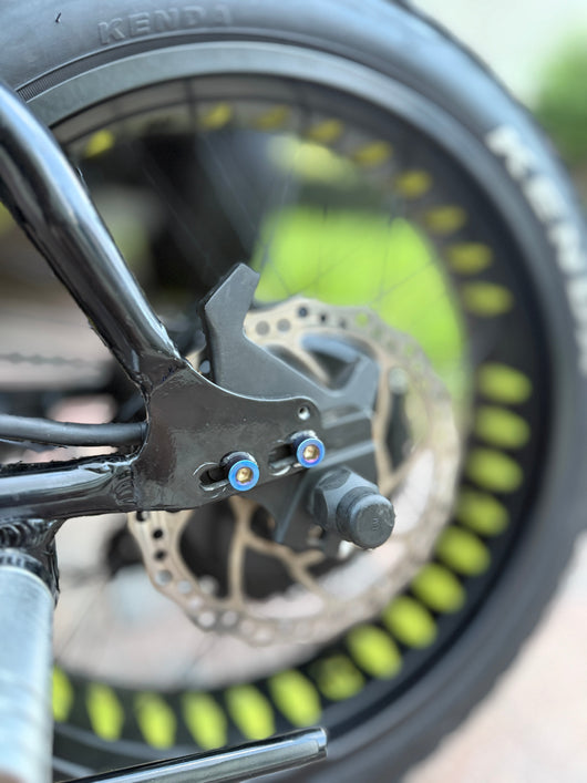 Super 73 titanium drop down bolts