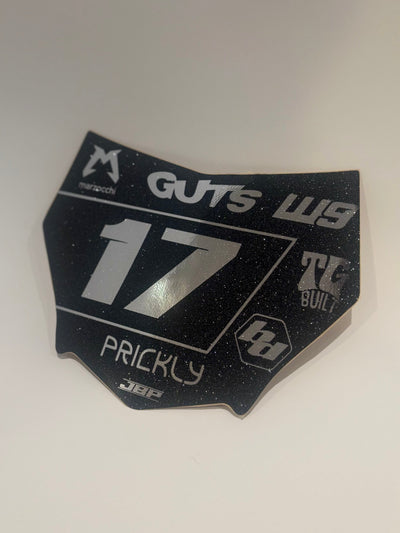 Predesigned Motocuts Plate Decal