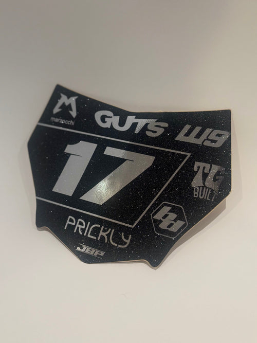 Predesigned Motocuts Plate Decal