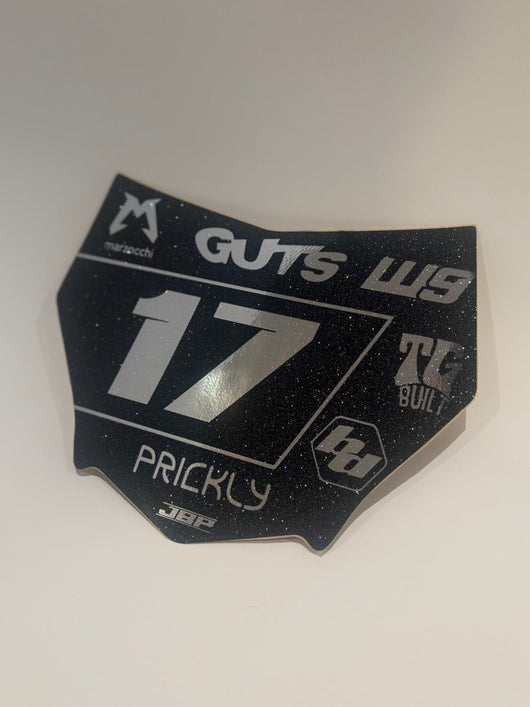 Predesigned Motocuts Plate Decal