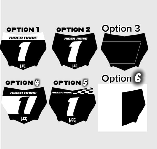 Lcc motocutz mini plate decal