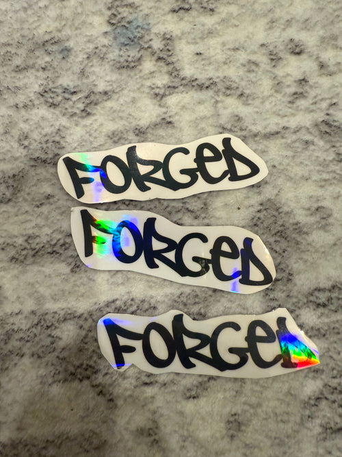 FORGED V2 Logo stickers (HOLOGRAPHIC)