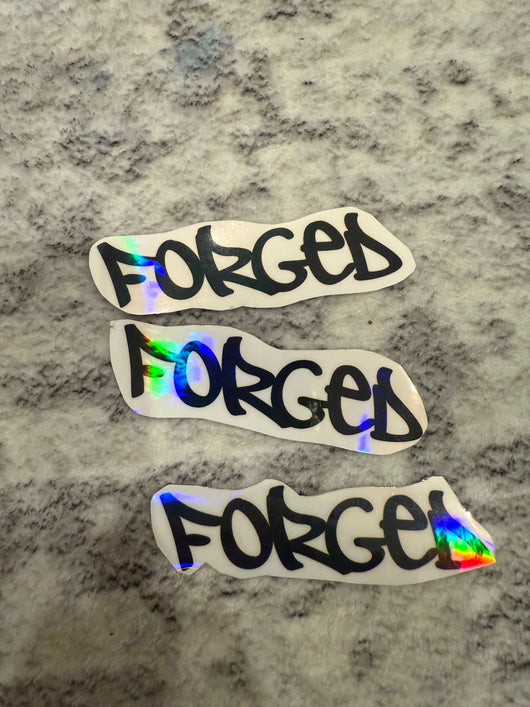 FORGED V2 Logo stickers (HOLOGRAPHIC)