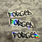 FORGED V2 Logo stickers (HOLOGRAPHIC)