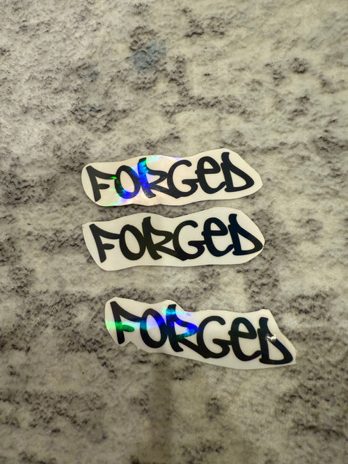 FORGED V2 Logo stickers (HOLOGRAPHIC)