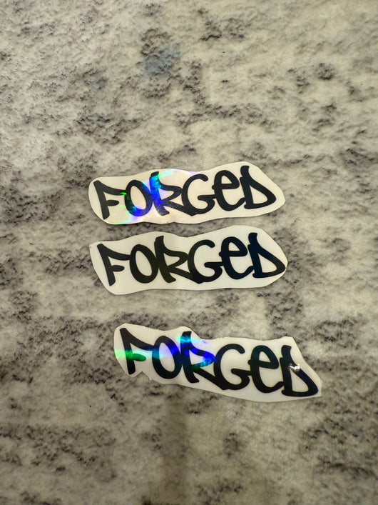 FORGED V2 Logo stickers (HOLOGRAPHIC)