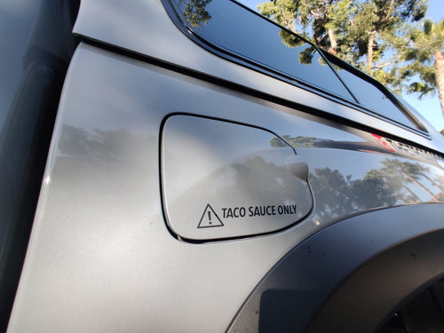 Taco sauce only! Decal