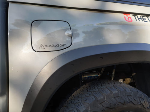 Taco sauce only! Decal