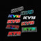 2PCS KYB Stickers