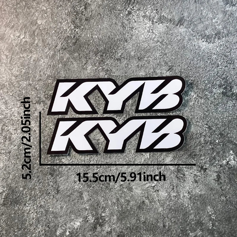 2PCS KYB Stickers