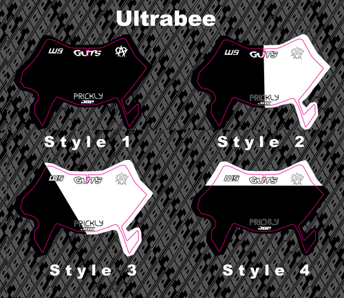 Predesigned UltraBee Plate Decal
