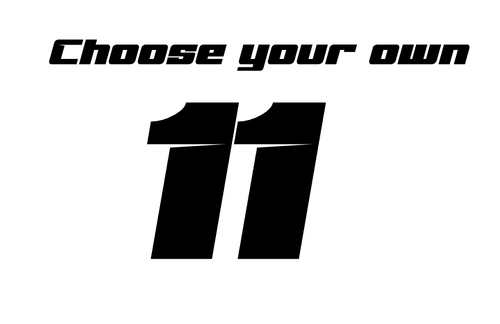 Custom Chrome Number Sticker