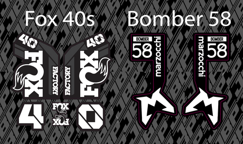 Fox 40/Bomber 58 Fork Guard Decals
