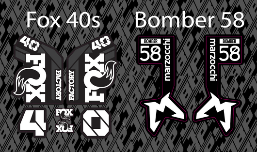 Fox 40/Bomber 58 Fork Guard Decals
