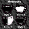 Predesigned Motocuts Plate Decal