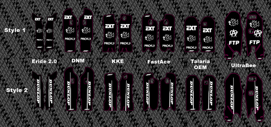 Predesigned Fork Guard Decals