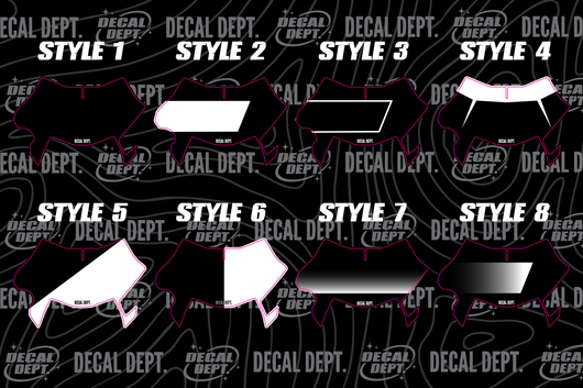 Custom Ultra Bee Plate Decal