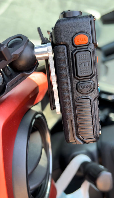 Clip style / Baofeng Radio and Mic Mount with 1" Ball Adapter