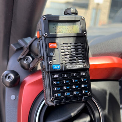 Clip style / Baofeng Radio and Mic Mount with 1" Ball Adapter